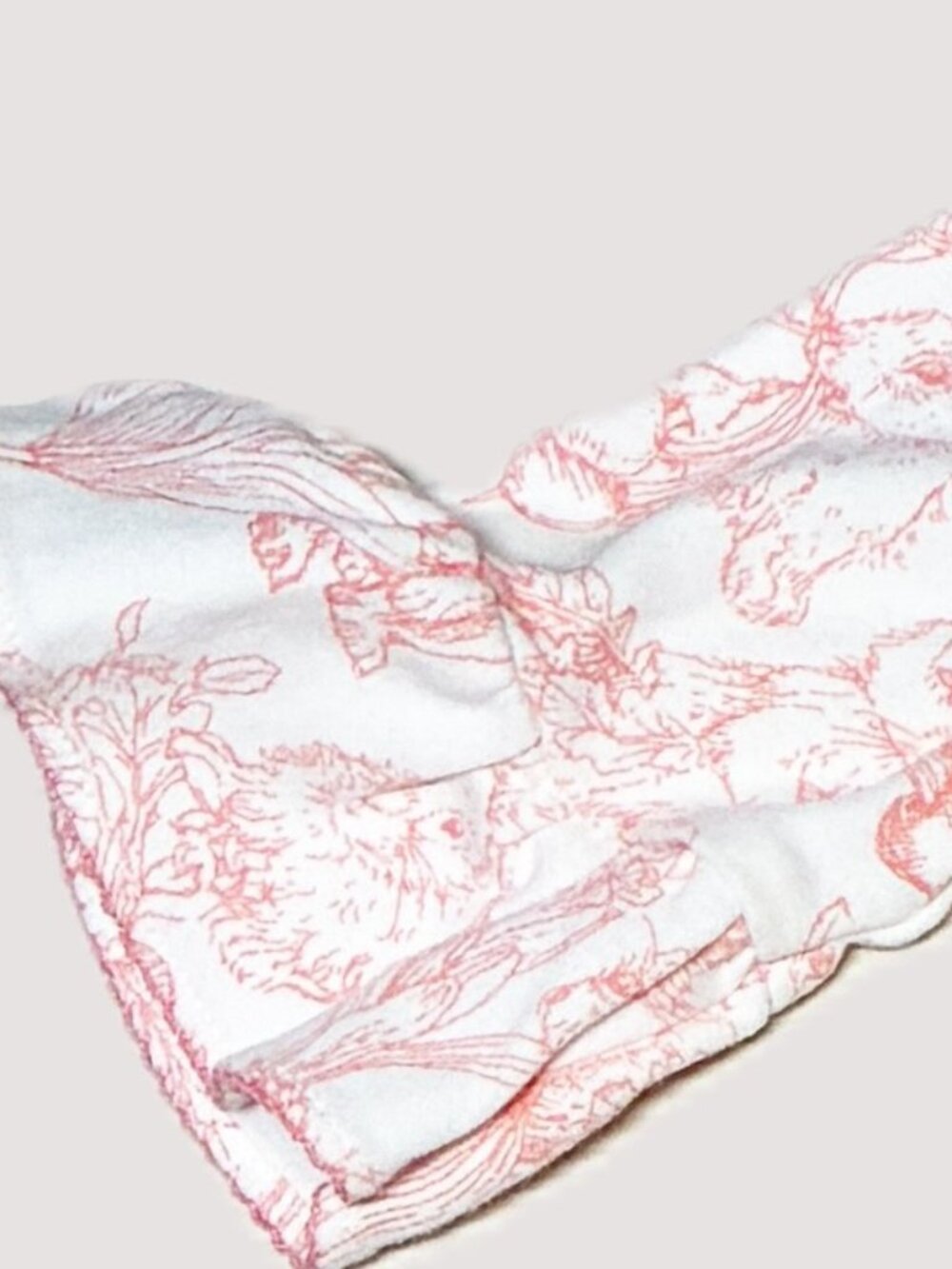 Janie and Jack Baby Girl Bunny Toile Romper Size 6-12 Months - Picture 6 of 7